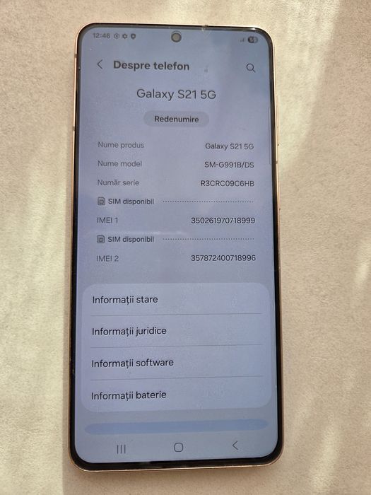 Samsung s21 mov in stare buna