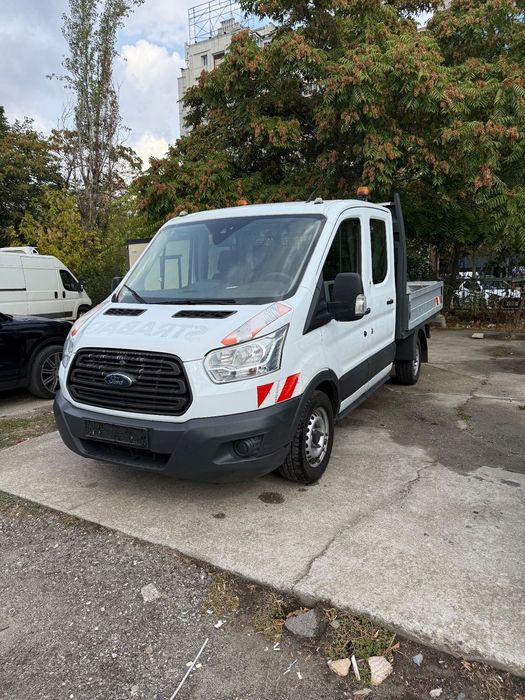 Ford Transit 2017 2.2tdi Punte Dubla 7 locuri  Bena Aluminiu TVA Camioneta Dokka 7 locuri Carosata Pick-Up Unic Proprietar de noua Reprezentanța Ford Carte Service Istoric Complet km reali Clima AC Nu Mercedes Sprinter VW crafter Boxer Peugeot TVA deducti