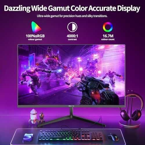 Нов 24" извит гейминг монитор 180Hz FHD 1ms FreeSync ултратънка рамка