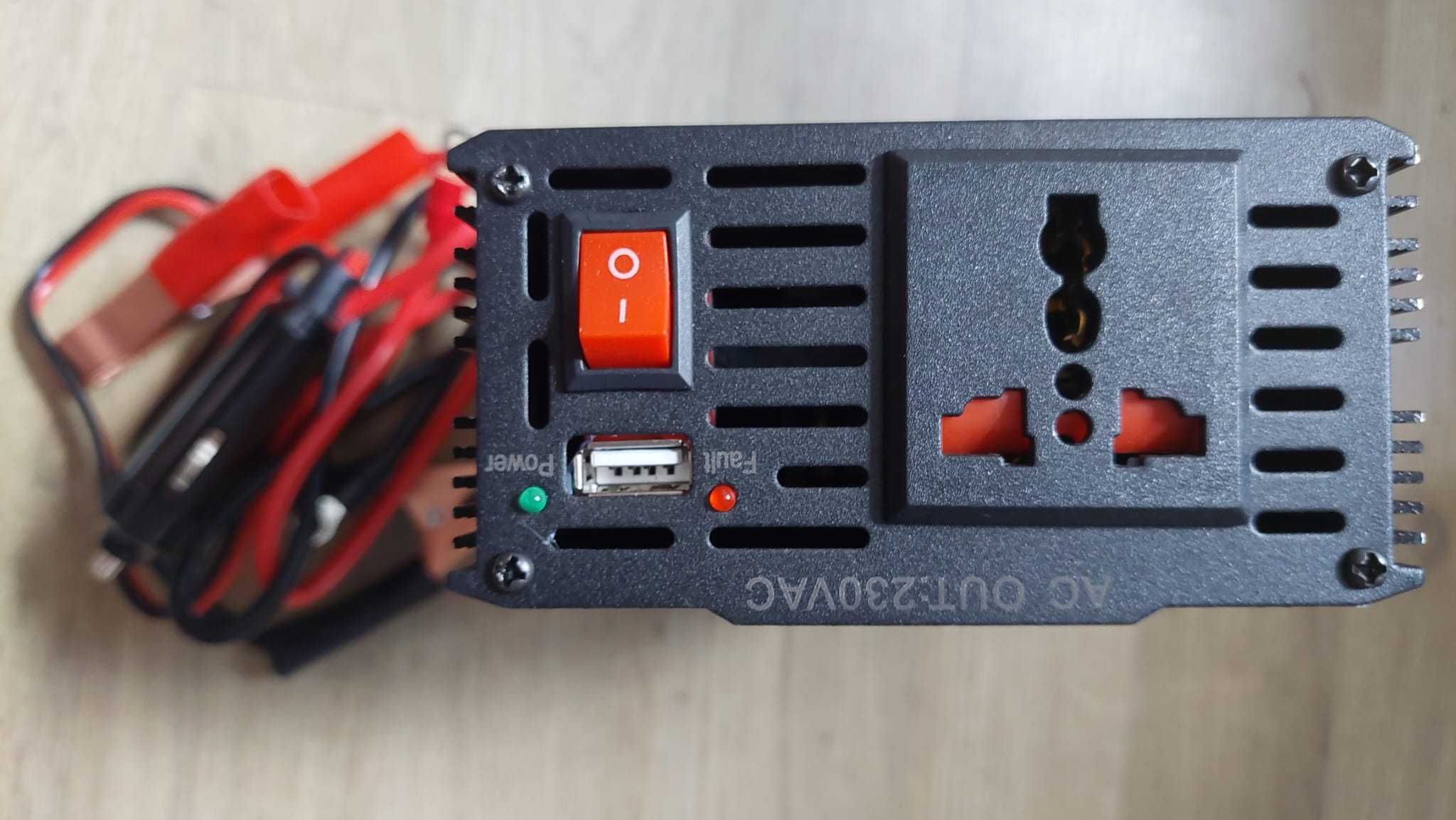 ECM 500 W модифициран синусоидален захр. инвертор DC 12 V към AC 230 V