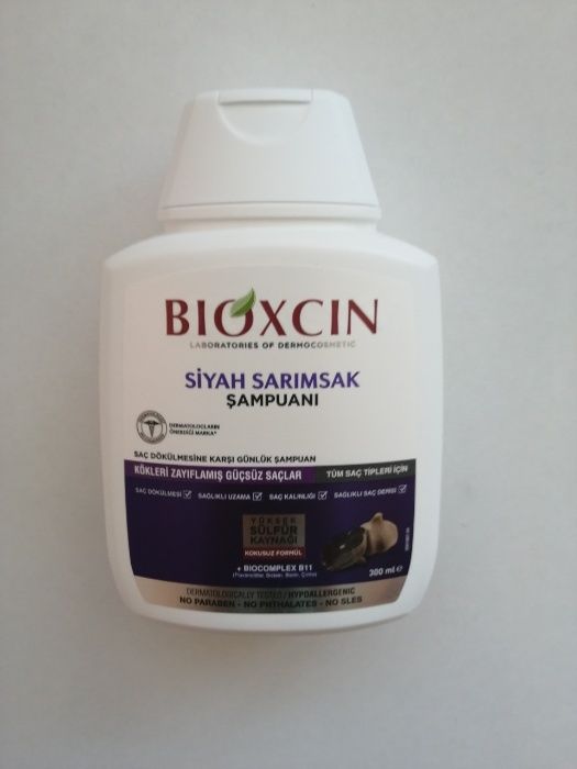 BIOXCIN/Шампоан/Против Косопад/Черен чесън/Грижа за косата/Козметика