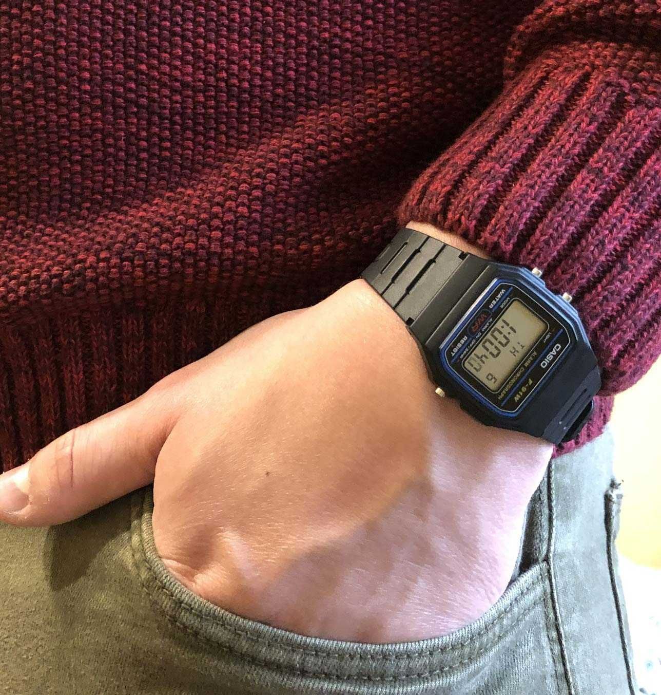 Классические спортивные наручные часы Casio F-91W (Доставка по городу)