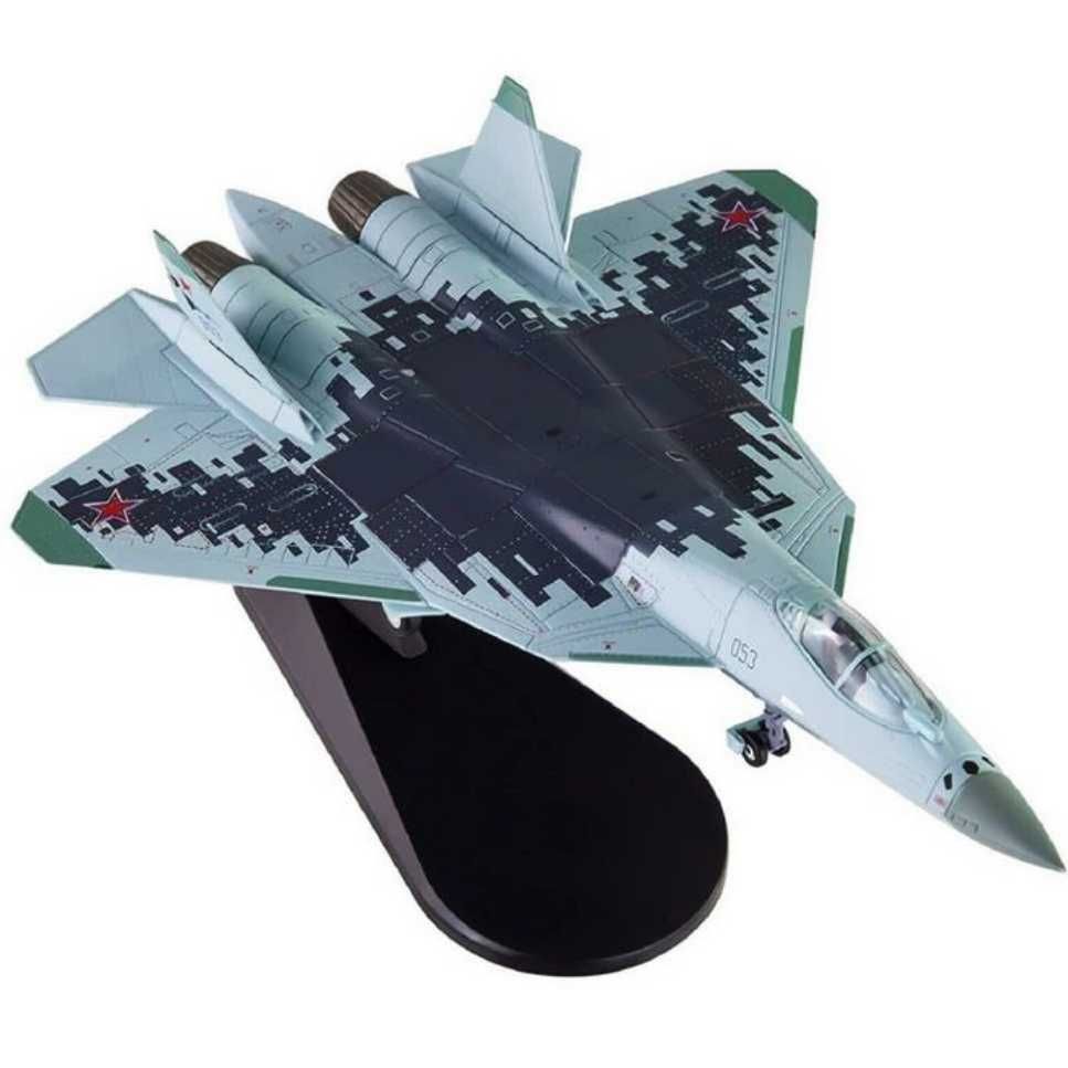 Macheta avion metalica SU-57 Felon scara 1:100 20cm