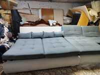 Продам новый диван с пуфиком 250000 вазможна даставкаторг уместен