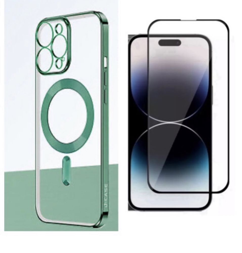 Iphone 13/14/15/PRO/PRO MAX Husa Tpu Camera Protect + Folie Sticla