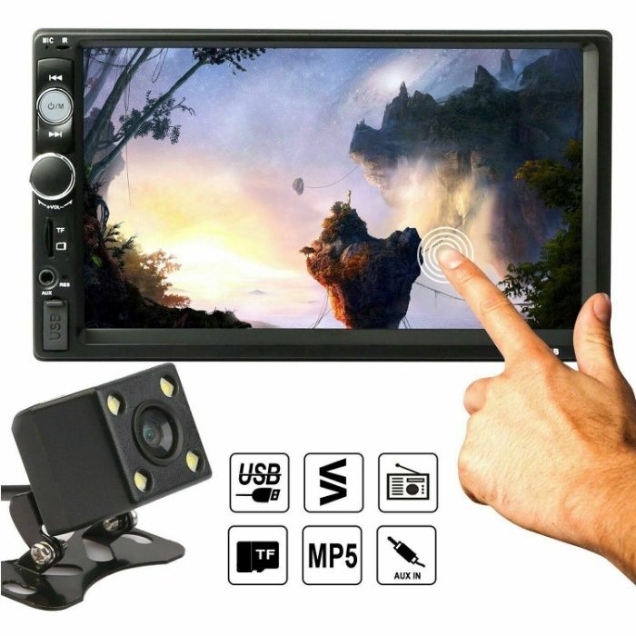 7" Мултимедия 2 din Touch Screen Bluetooth Mp5