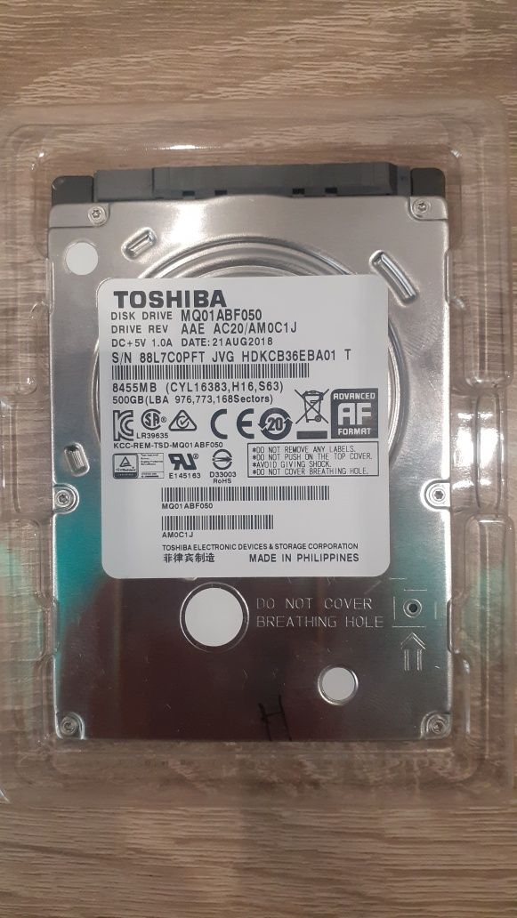 Хард диск Тошиба 500гб Toshiba