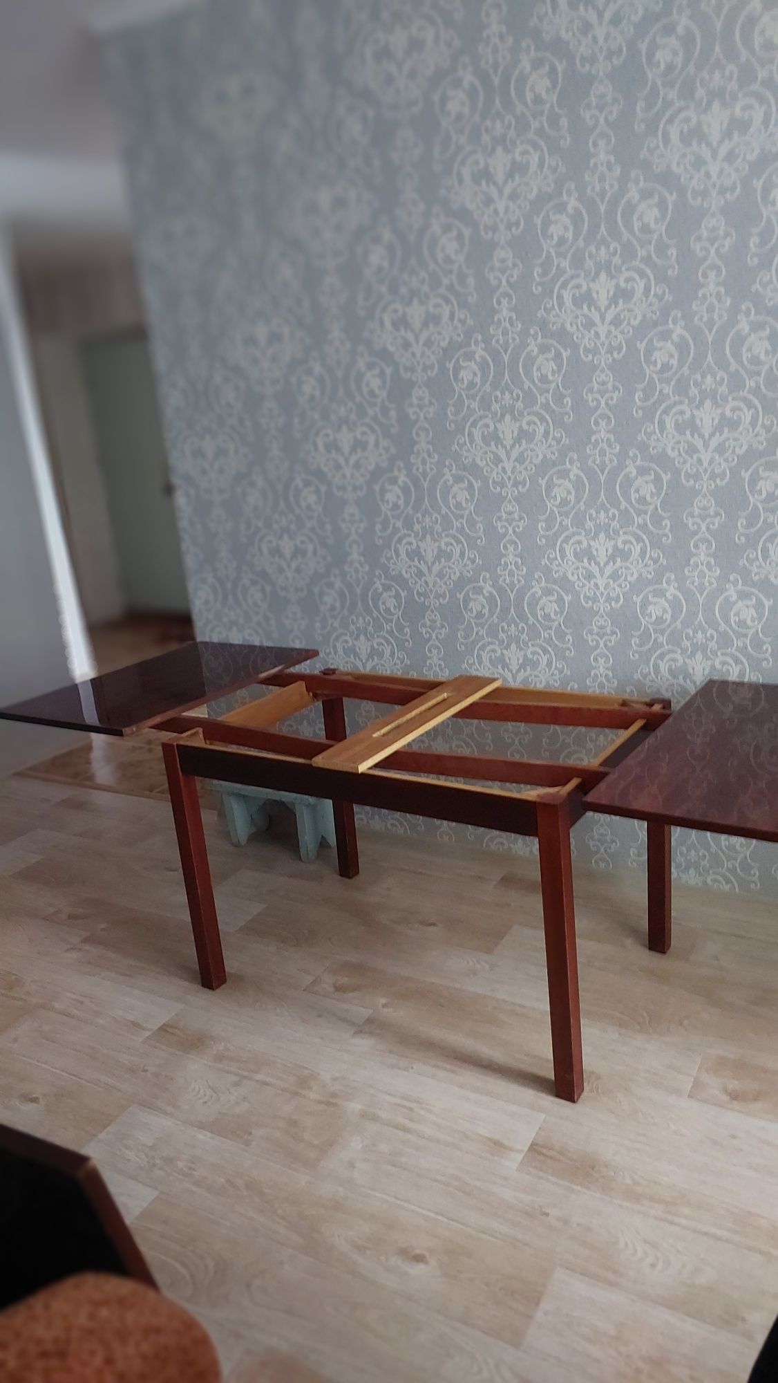 Стол раскладной  полированный 120×80, раздвижной