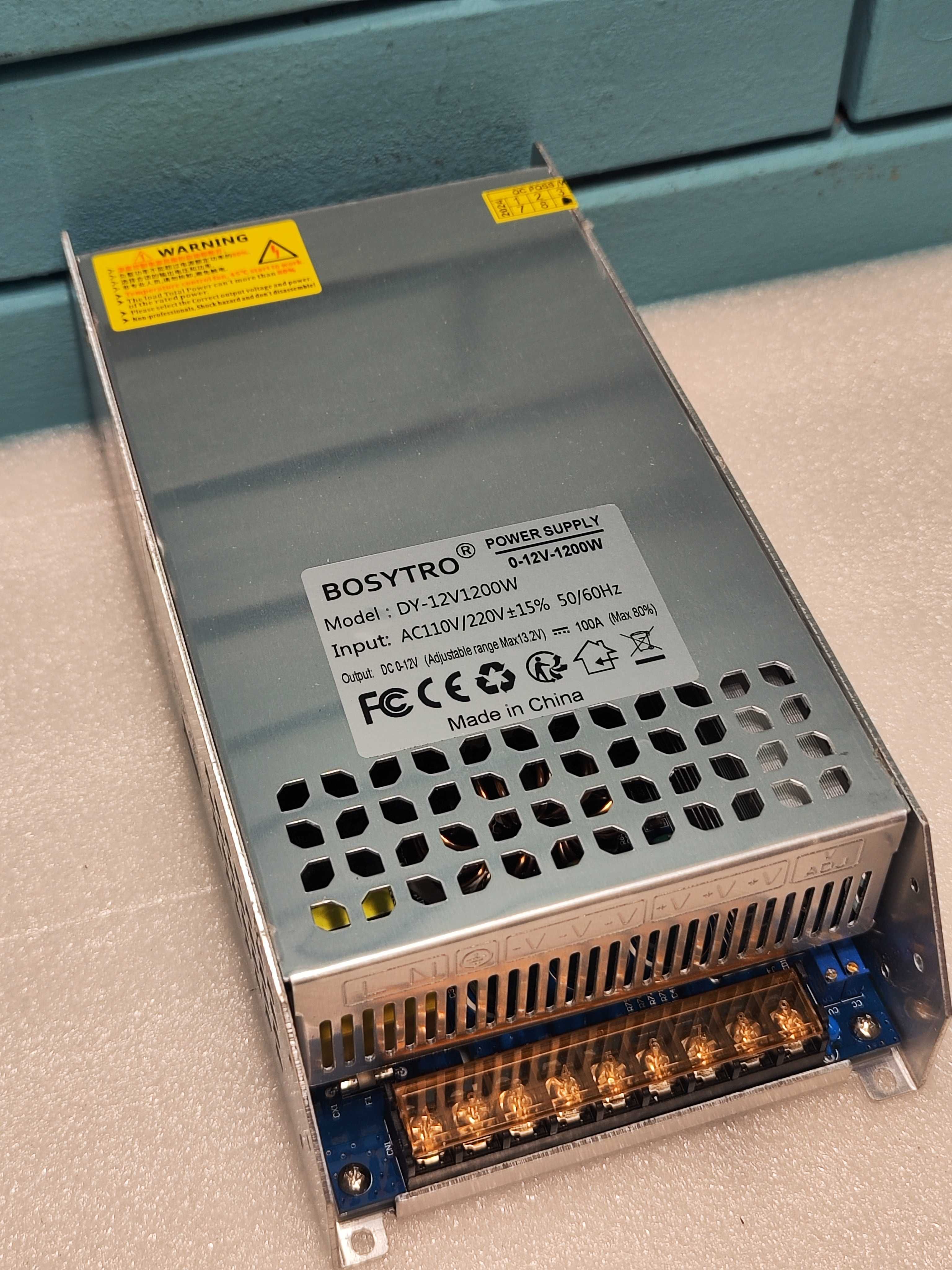 BOSYTRO 12V 100A 1200W Захранване AC-DC за LED, Камери, Помпи