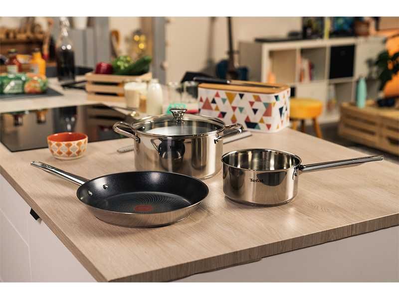 НОВИ! Tefal COOK EAT тенджера с капак, тиган и касерола 4 части