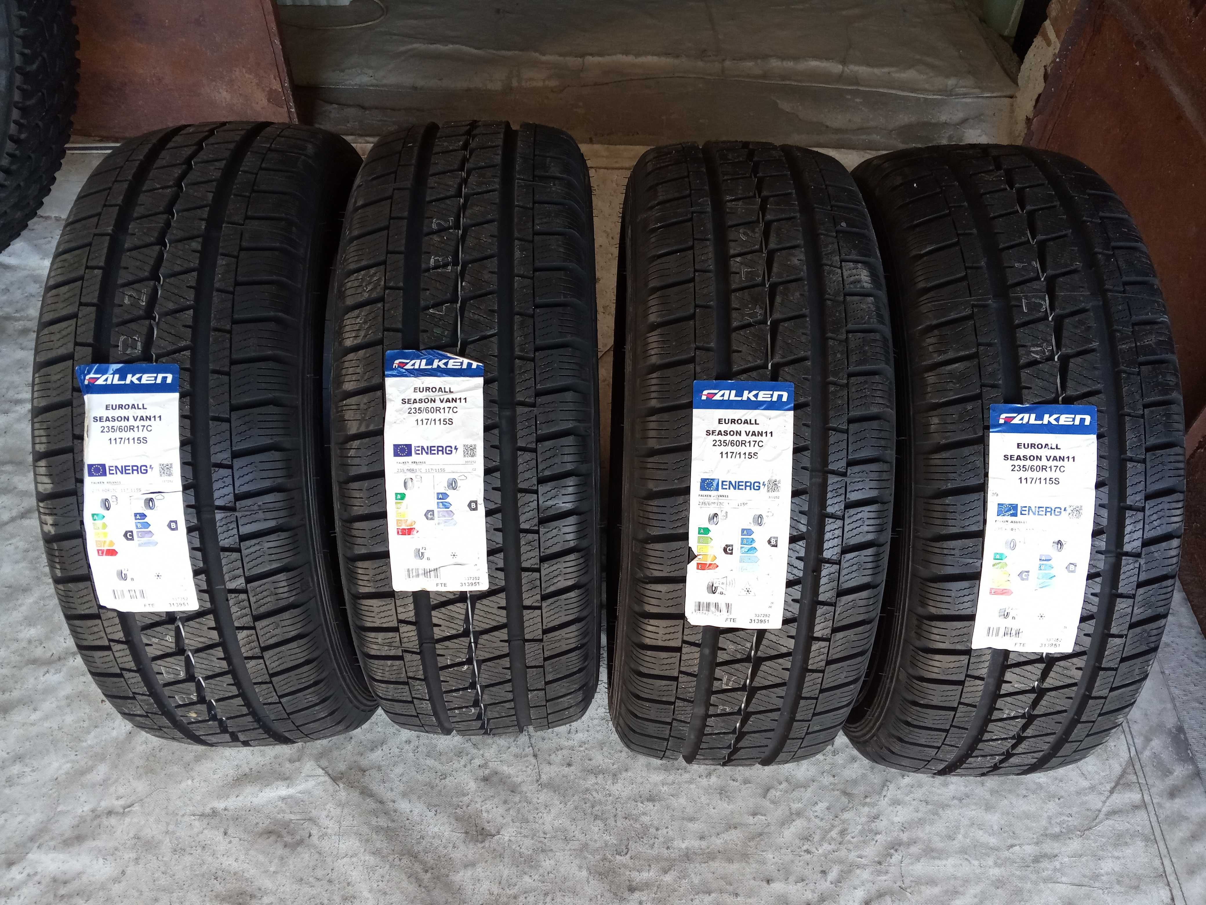 4 Нови премиум бусови гуми 235/60R17C Falken VAN11 EuroAllSeason 117S