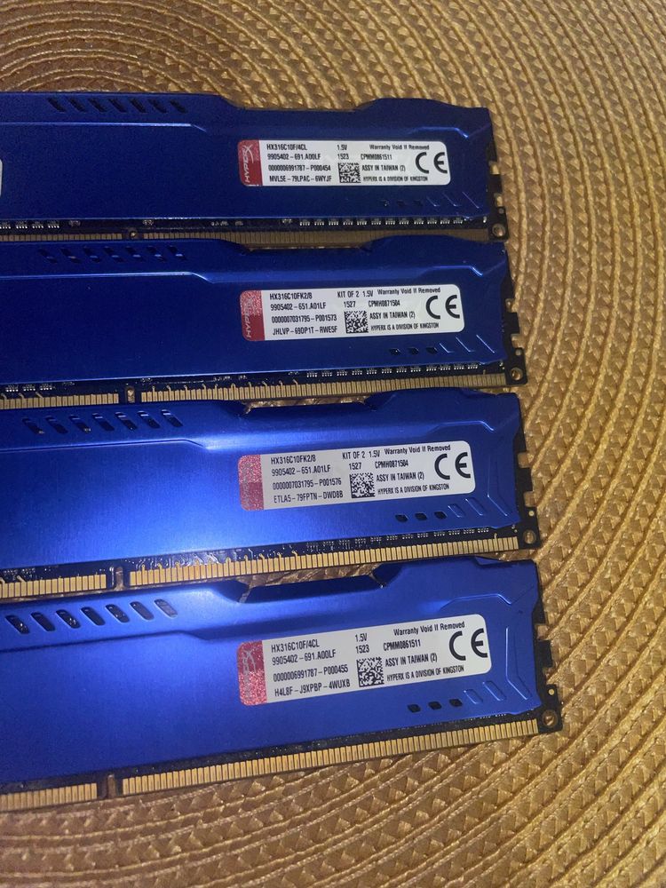 РАМ памет HyperX Fury DDR3 4GB 1600Mhz + ПОДАРЪК процесор (по желание)