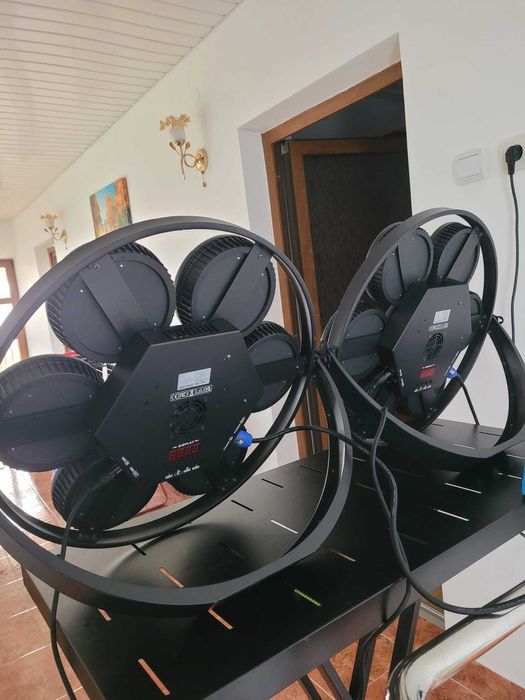 Lumini retro cob 350W led amber set scena dj formatii localuri wash