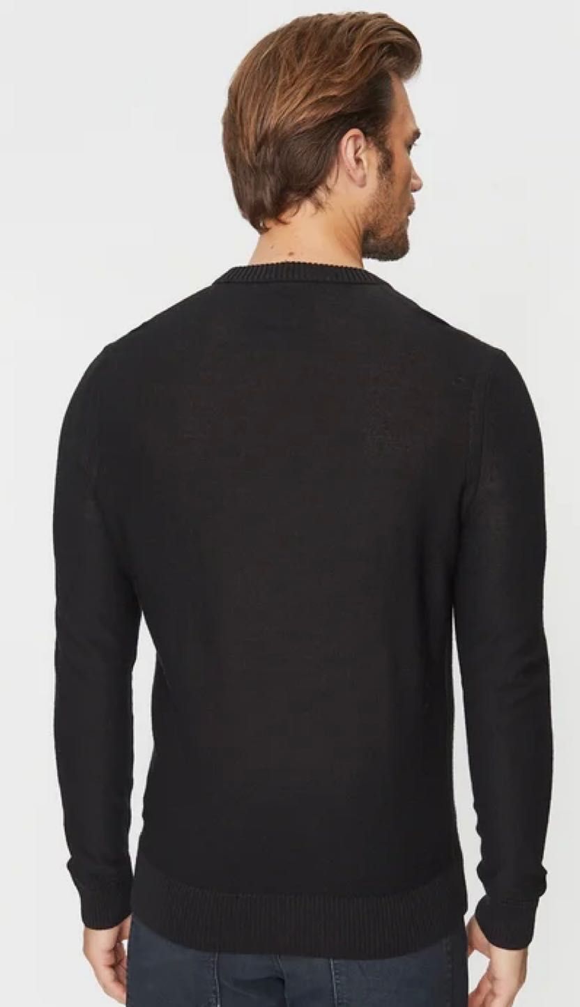 Пуловер Hugo Boss Avac_C 50501762 Черен Regular Fit