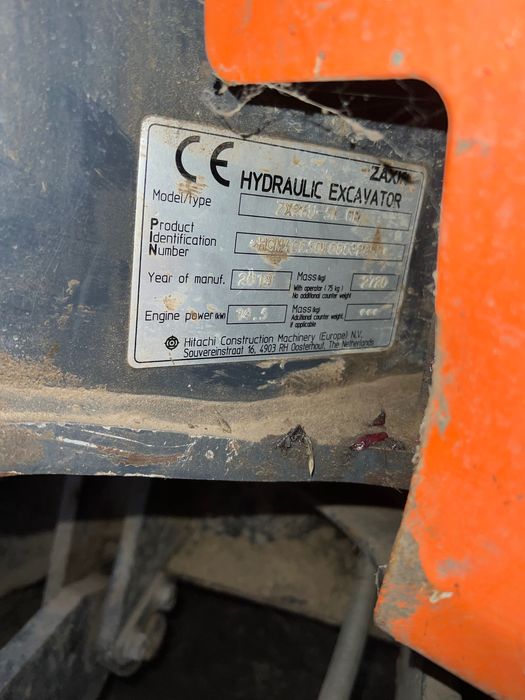 Miniexacavator hitachi zx26