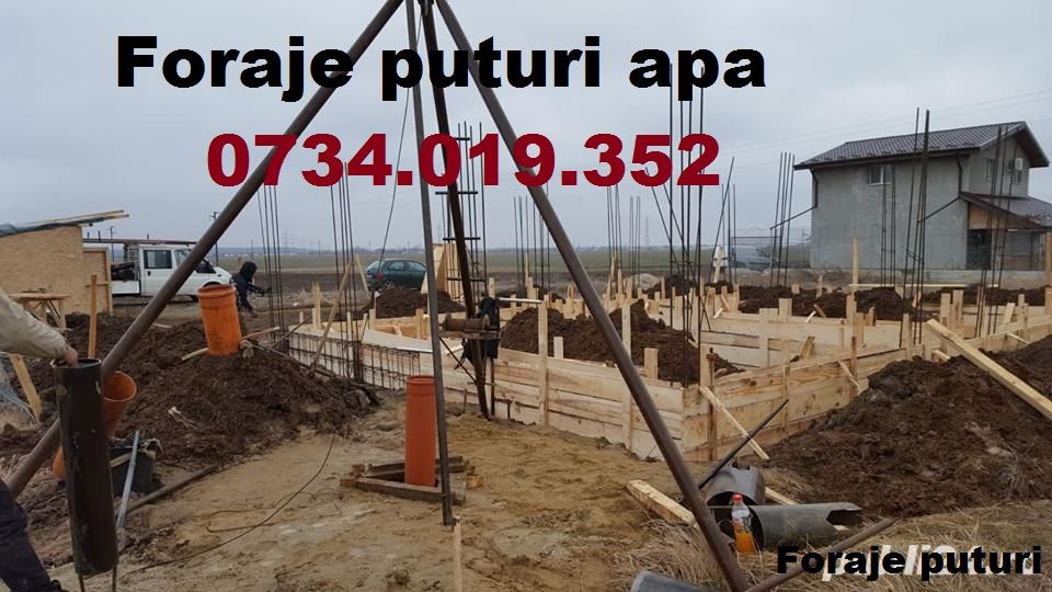 Foraje puțuri apa prelungiri denisipari