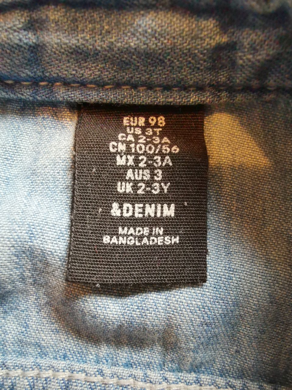 Camasa blugi H&M 98cm 2/3ani