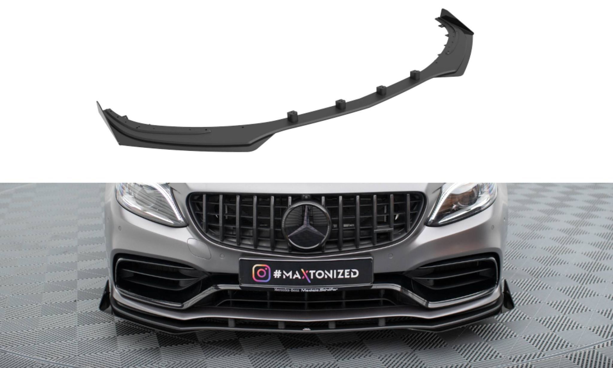 Pachet Exterior Prelungiri compatibil cu Mercedes C Class W205 C63 AMG Maxton Design