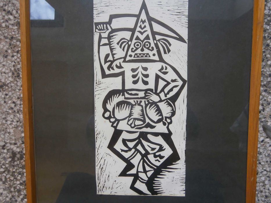 Линогравюра Кукер 38х56см.