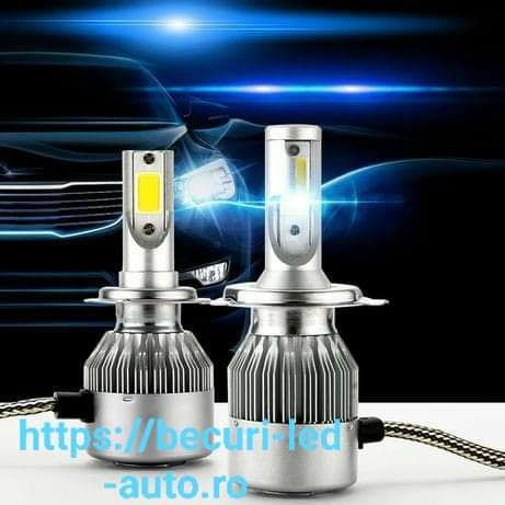 Două Becuri Led H1,H3,H4,H7,H8,H9,H10,H11,H13,H16,HB1,HB3HB4,9005,9006