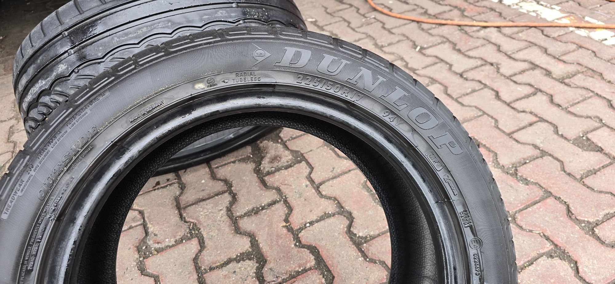 4 Anvelope vara bucăți  Dunlop sp sport și  hankook ventus prime