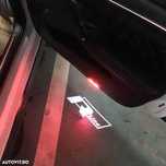 Set Logo Proiectoare Lampi 3D LED Lumini Usi Portiere VW R Line