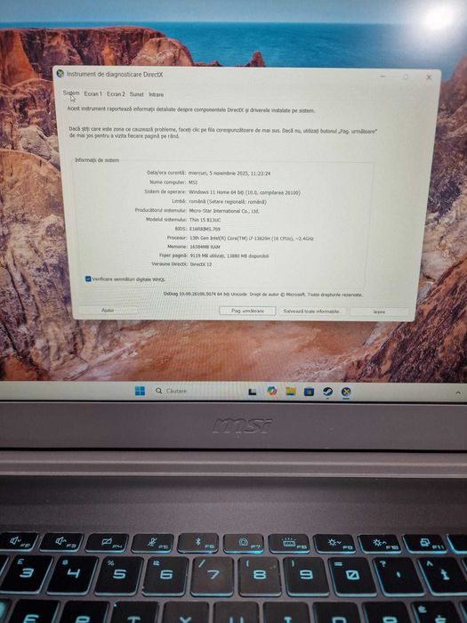 Laptop MSI-Amanet Cashbook Braila-Viziru-cod:23197