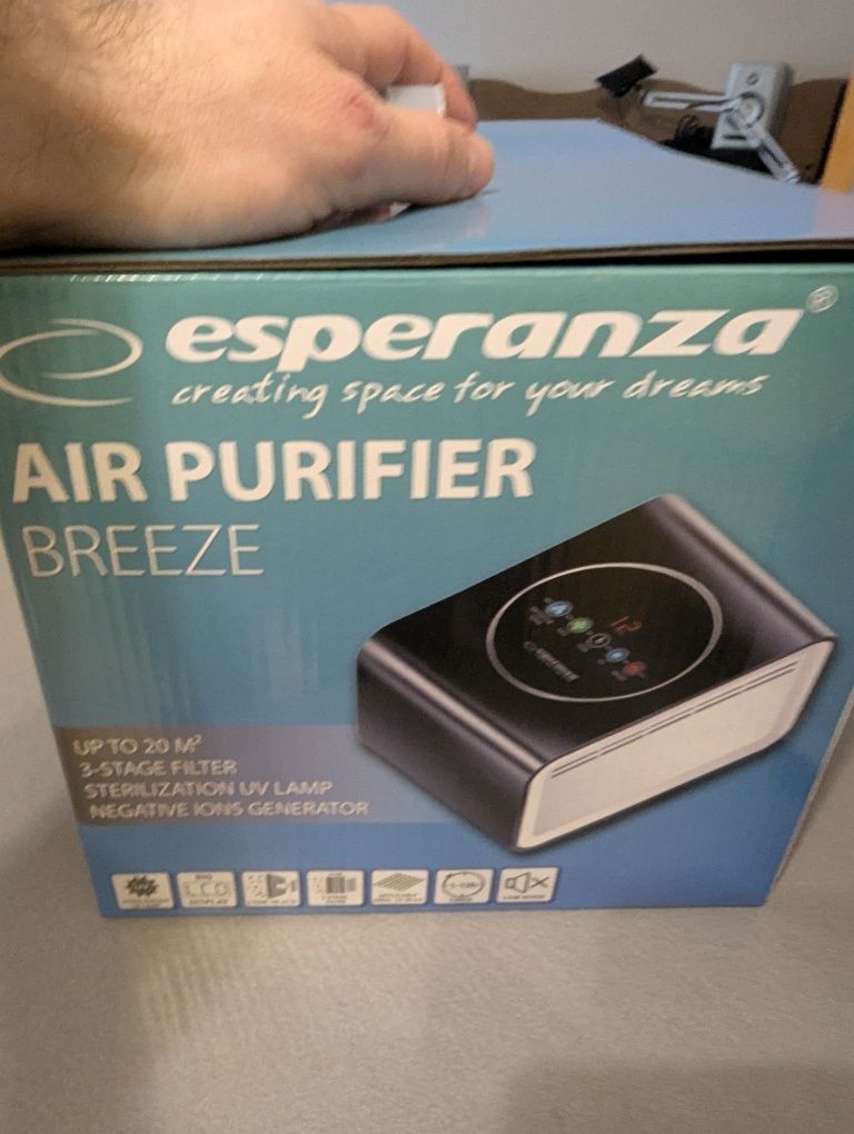 Пречиствател на въздух Esperanza EHP001 Breeze, черен