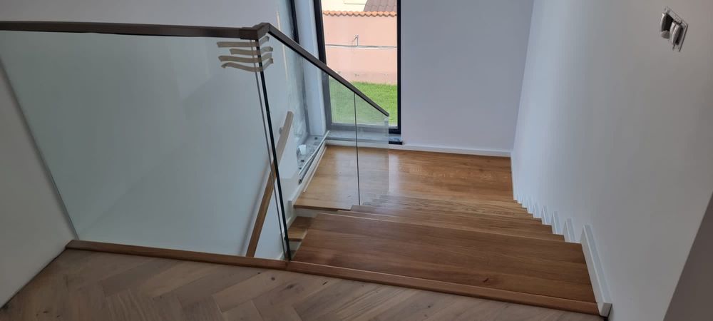 Balustrade de inox si sticla