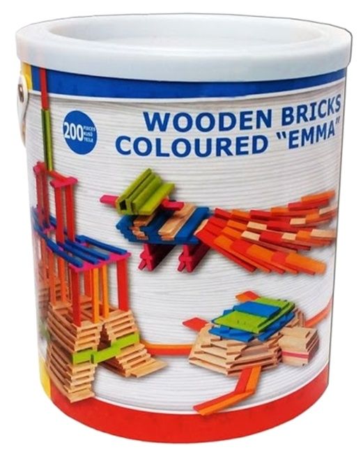 Playtive конструктор от меки части 1-5 години; Дървен конструктор Емма