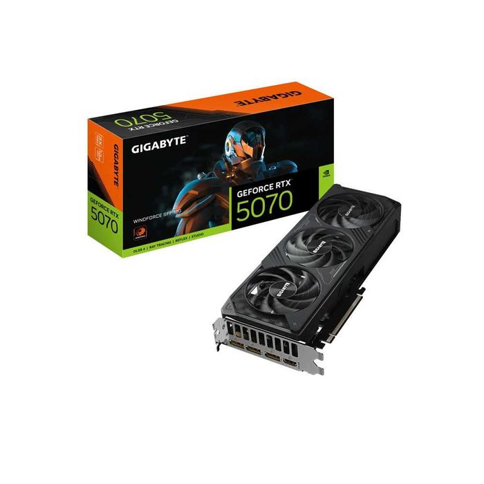 Новая Видеокарта Gigabyte RTX-5070 Windforce SFF, 12 GB