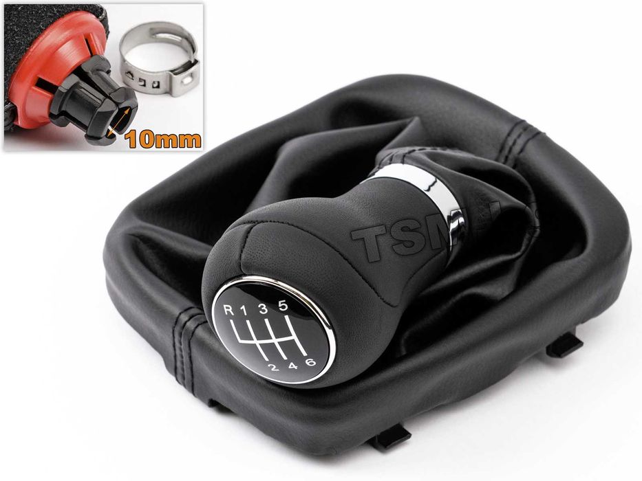 Кожена Топка Скоростен Лост с Маншон за AUDI A3 S3 8P Ауди А3 S-Line