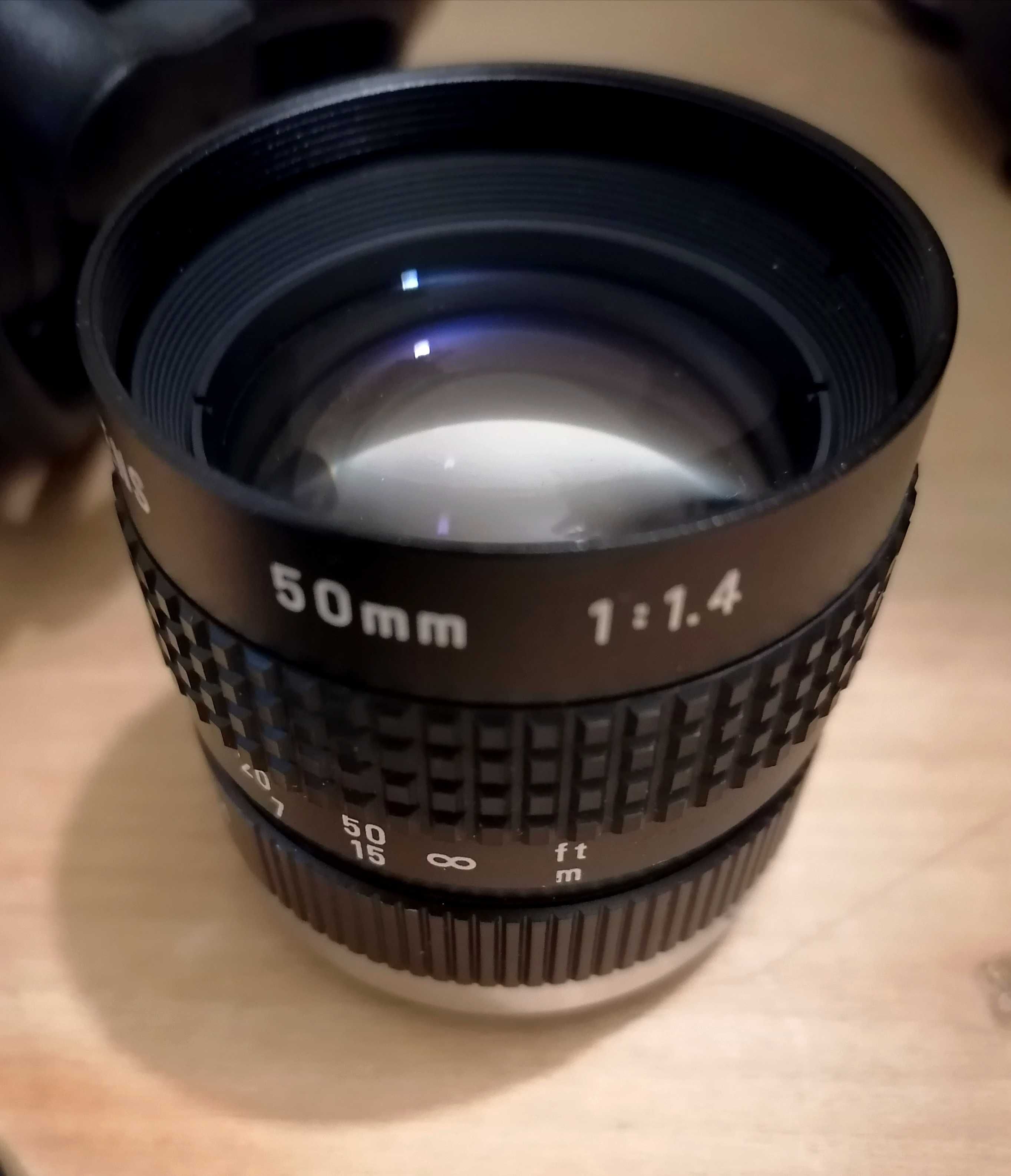 Canon 11-70mm f1.4 C mount Pentax 50mm f1.4 MFT Blackmagic