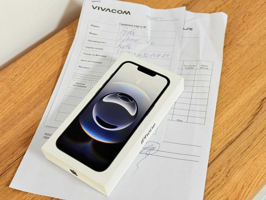 iPhone 16e чисто нов запечатан гаранция Vivacom!!!