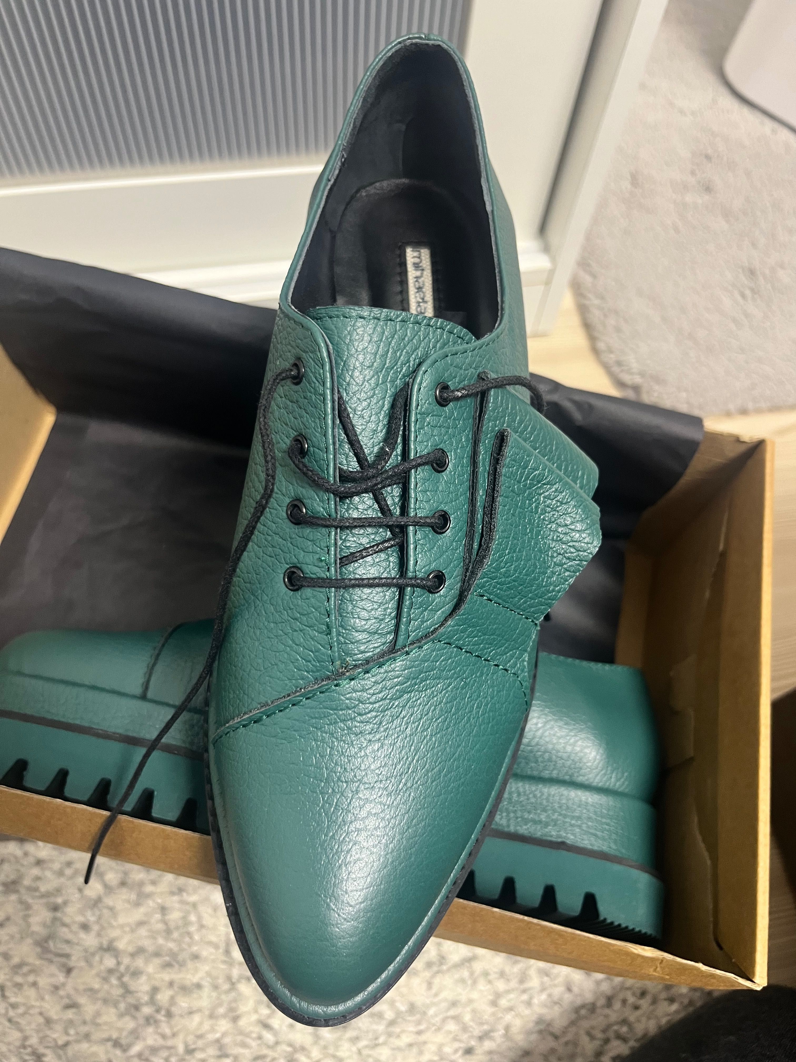 Pantofi din piele Mihaela Glavan