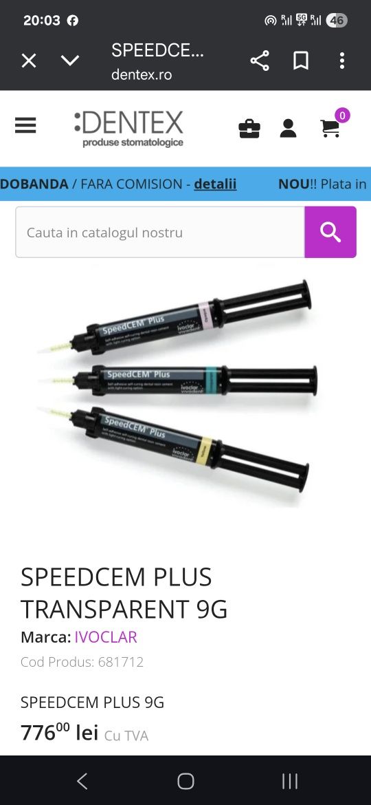 Materiale medicale, stomatologice