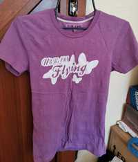 Детска лилава тениска за момиче S размер