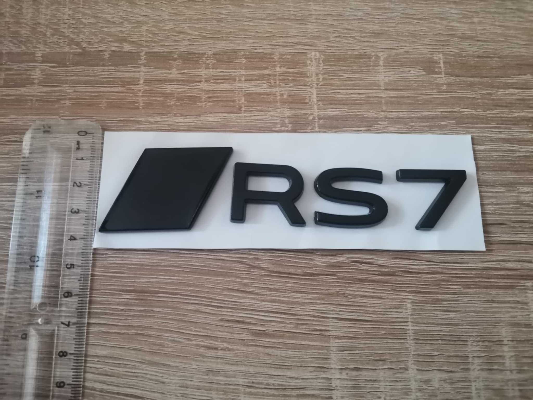 черен гланц емблема Audi RS7 нов стил