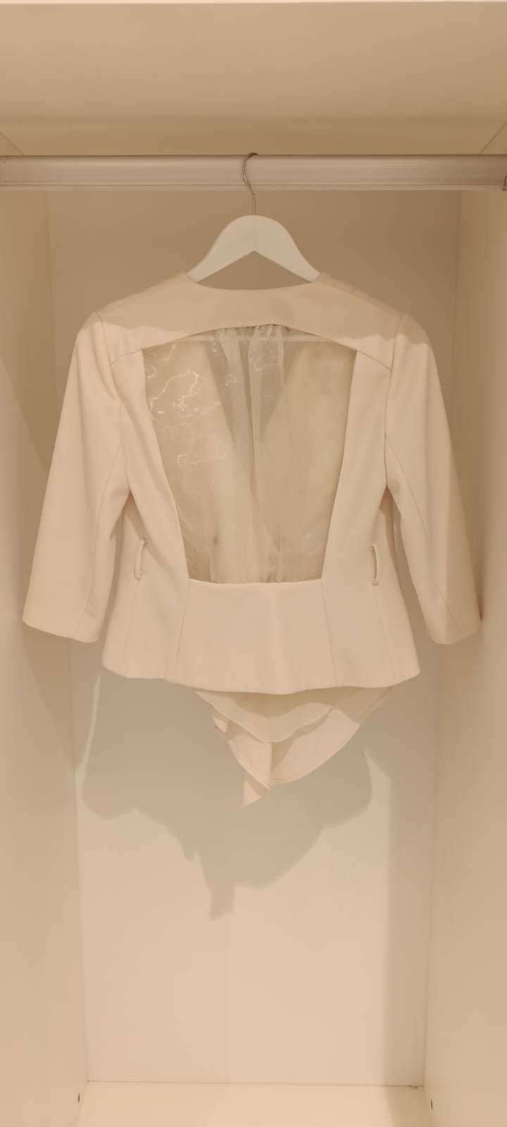 Bluza / blazer alb, crem Patrizia Pepe scra marimea 40