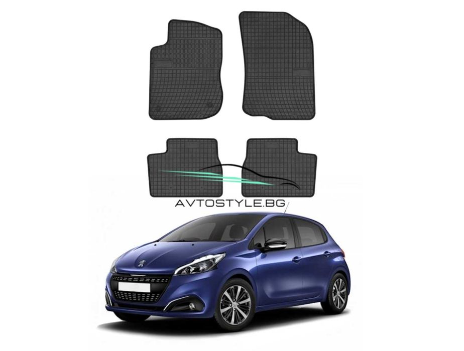 Гумени стелки за Peugeot 208 ,2012-2019 г., Frogum - El Toro