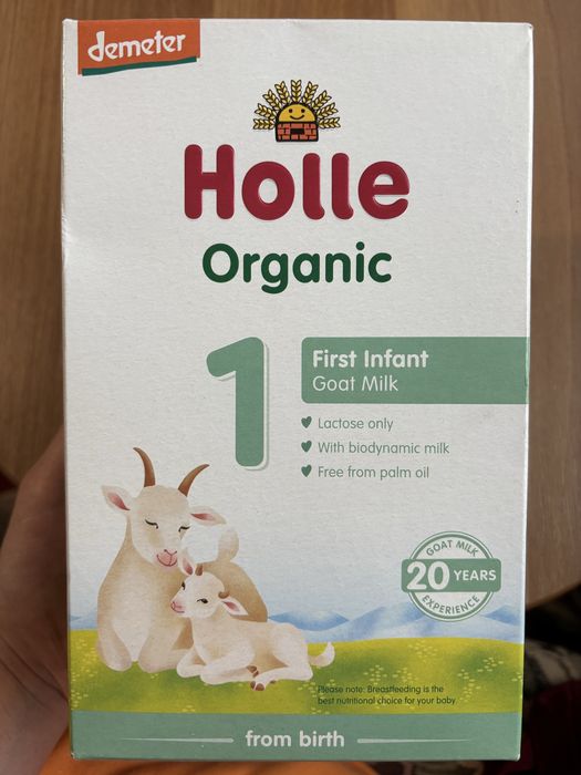Lapte praf capra organic Holle de la nastere