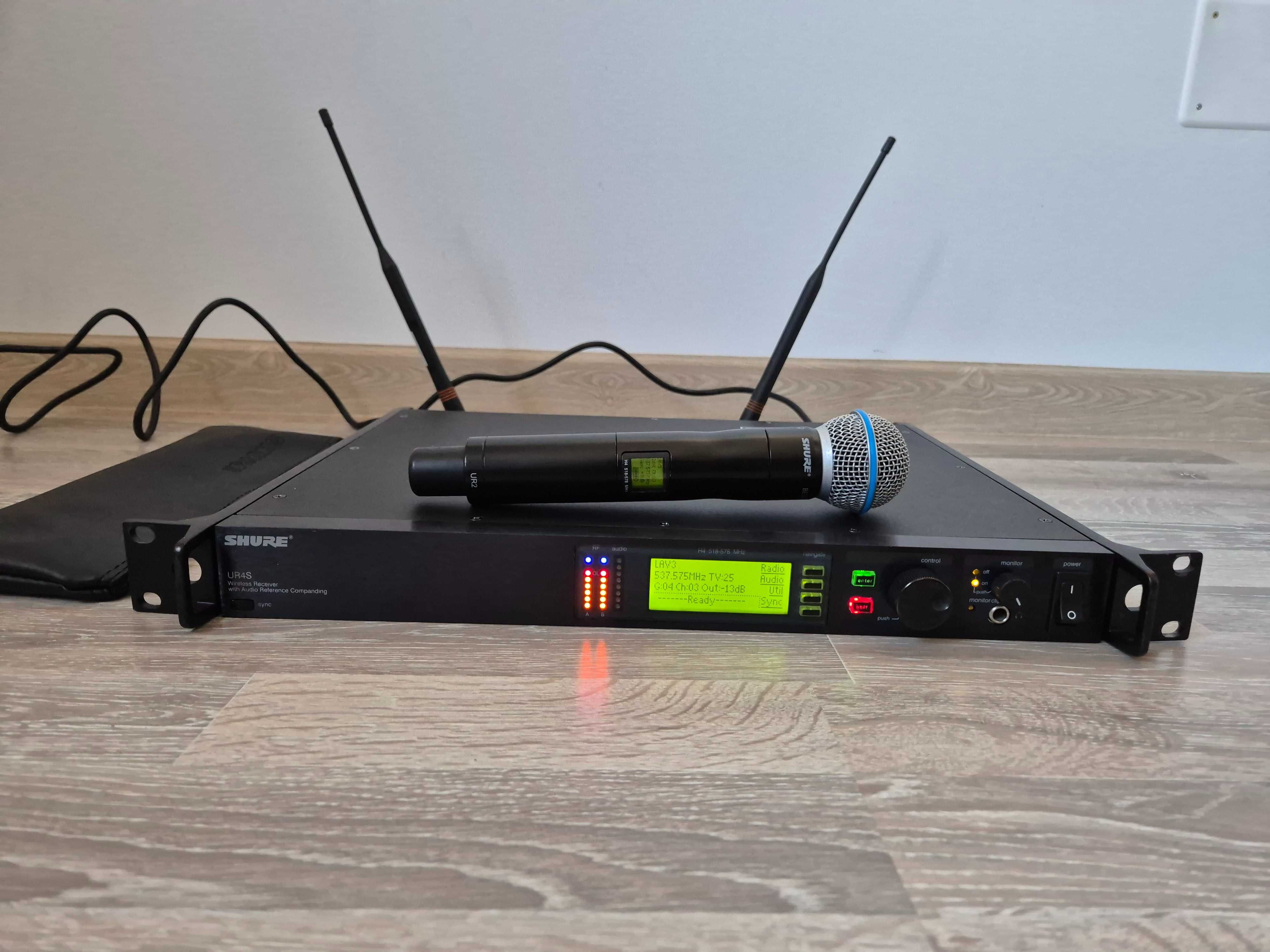 Shure UR24 Beta 58A microfon de TOP. Original! Frecvente bune!