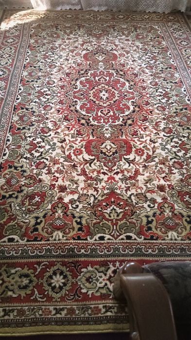 Монгольский новый шерстяной ковер шикарный.