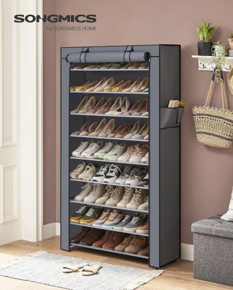 10 етажен органайзер за обувки с покривало