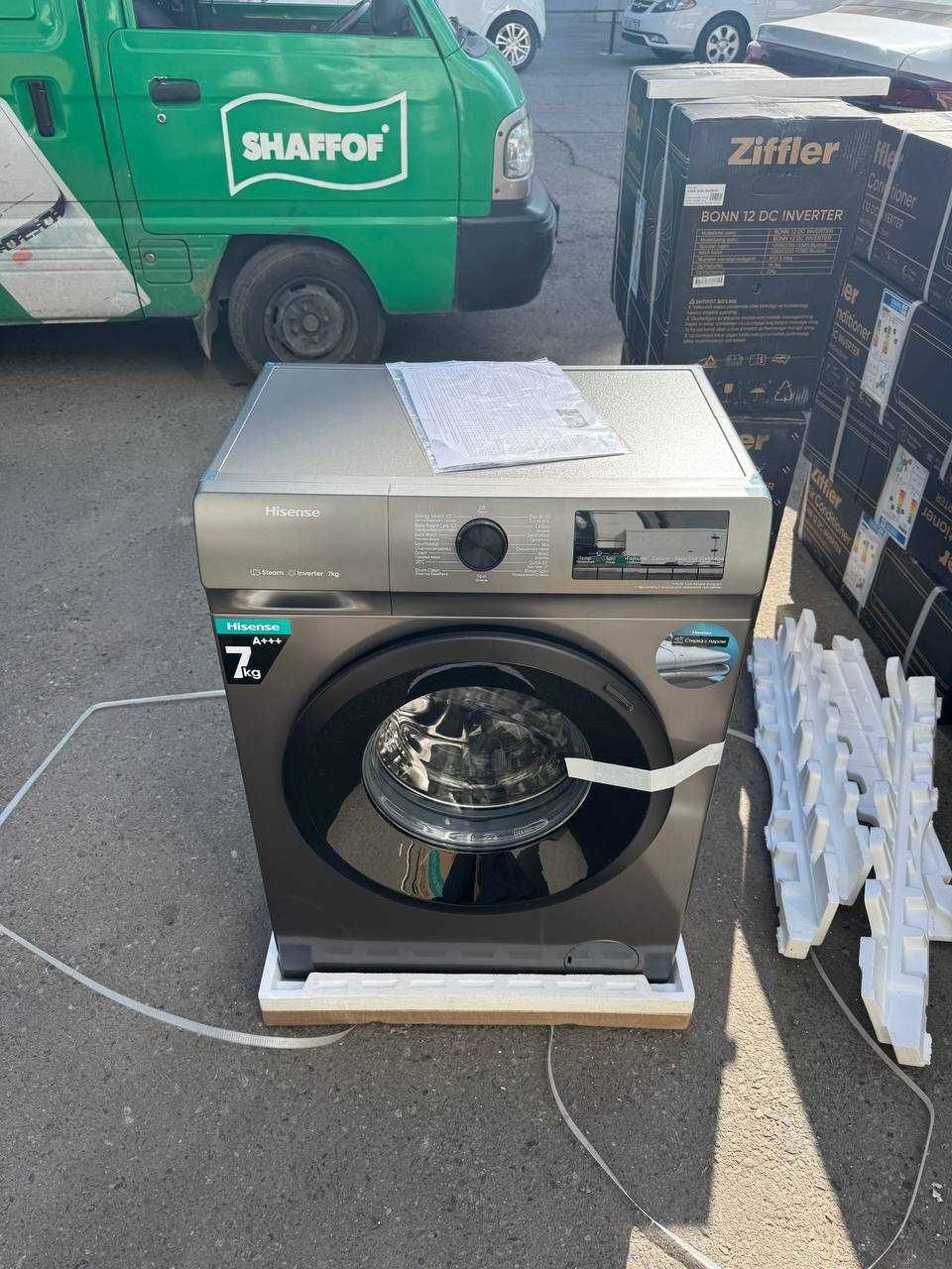 Стиральная машина Hisense 7 кг Inverter Steam WFQP7012VMT