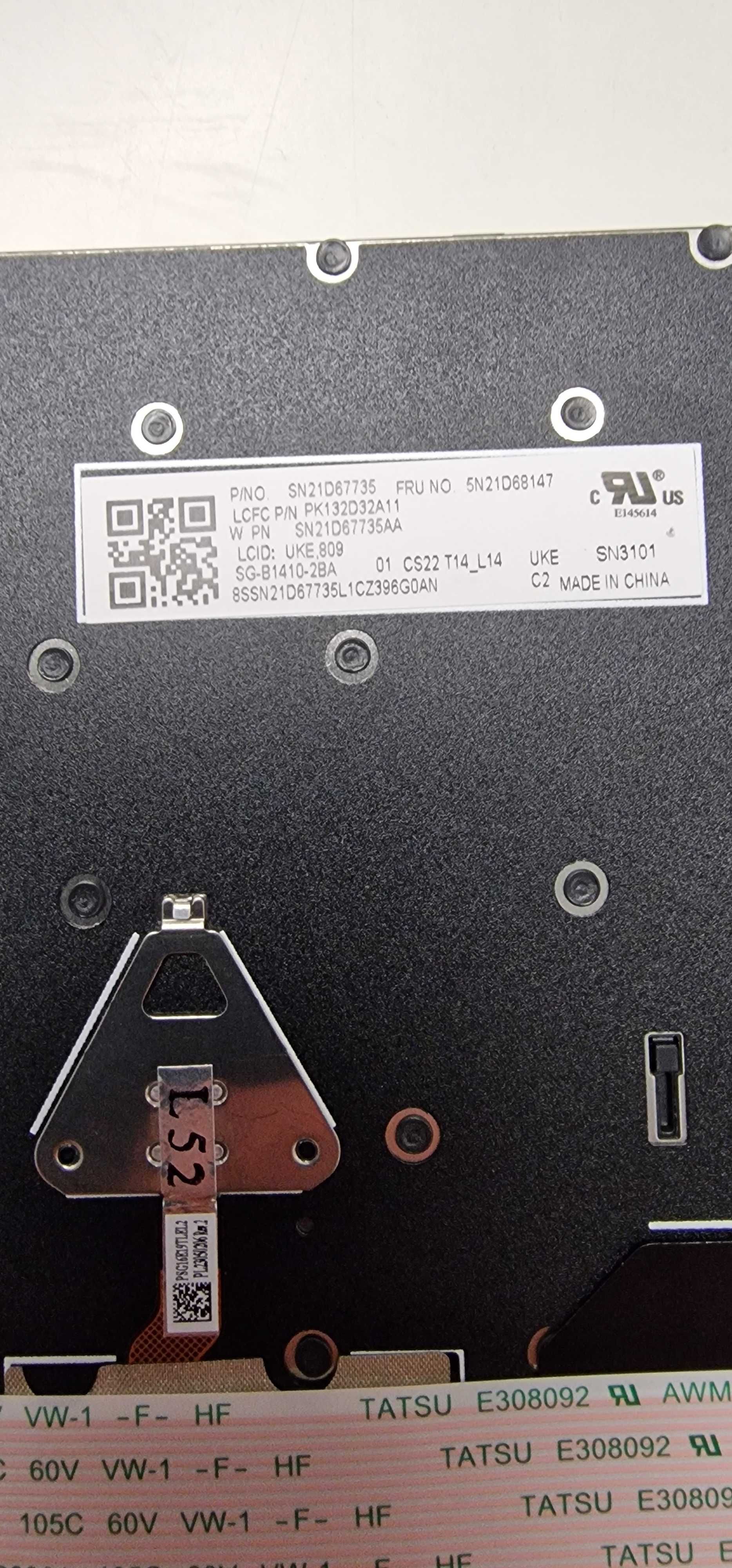 Lenovo Thinkpad T14 P14s L14 Gen3 Gen4 Gen5 клавиатура 5N21D68147