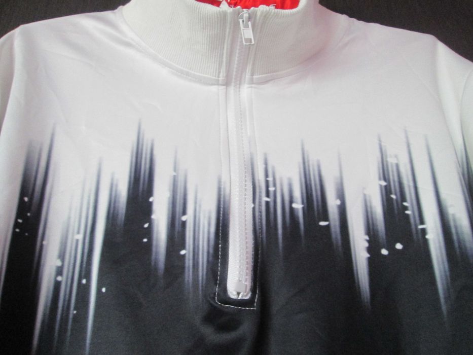 bluza moderna alb/negru L