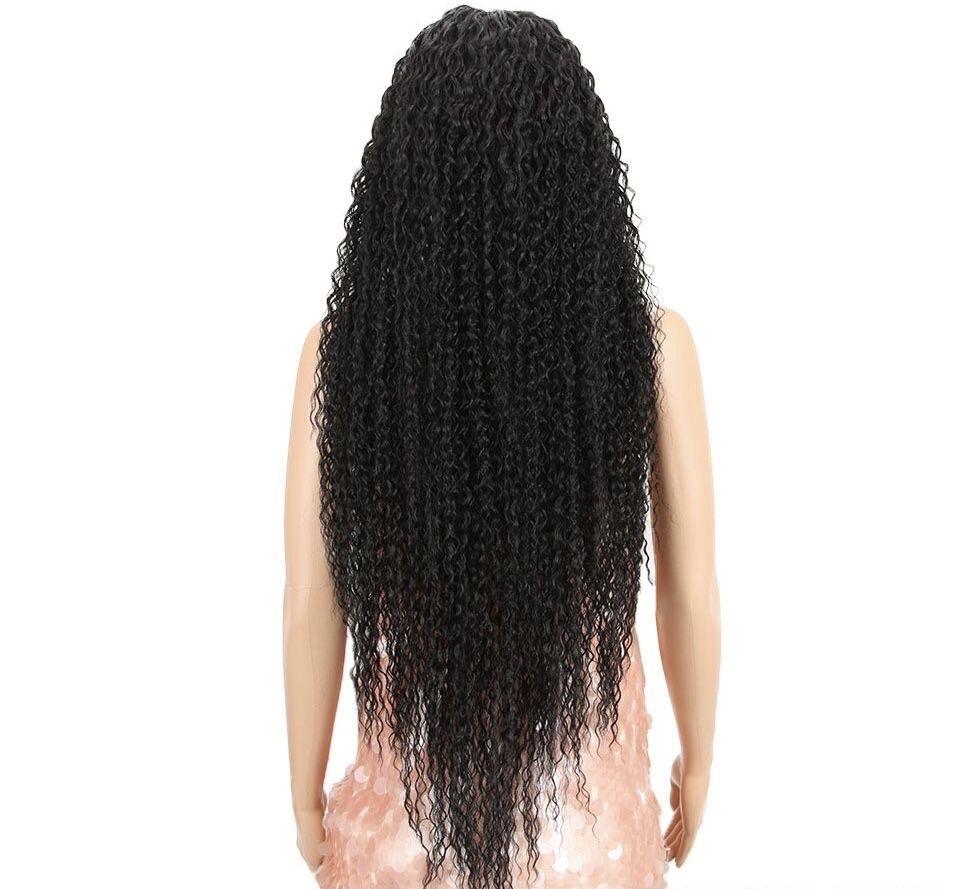 Peruca F111 FRONT LACE Bruneta Creata Afro Bucle Volum dantela