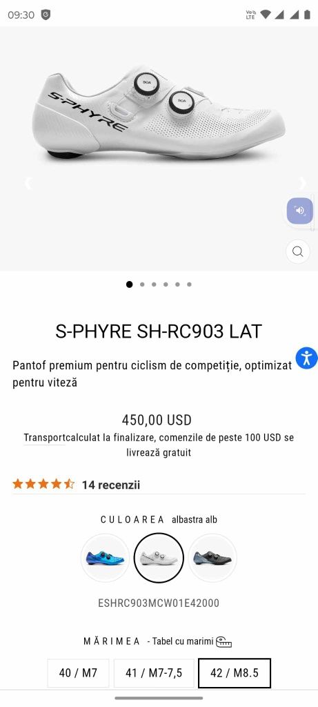 Pantof Shimano S-Phyre RC903 Nr. 42