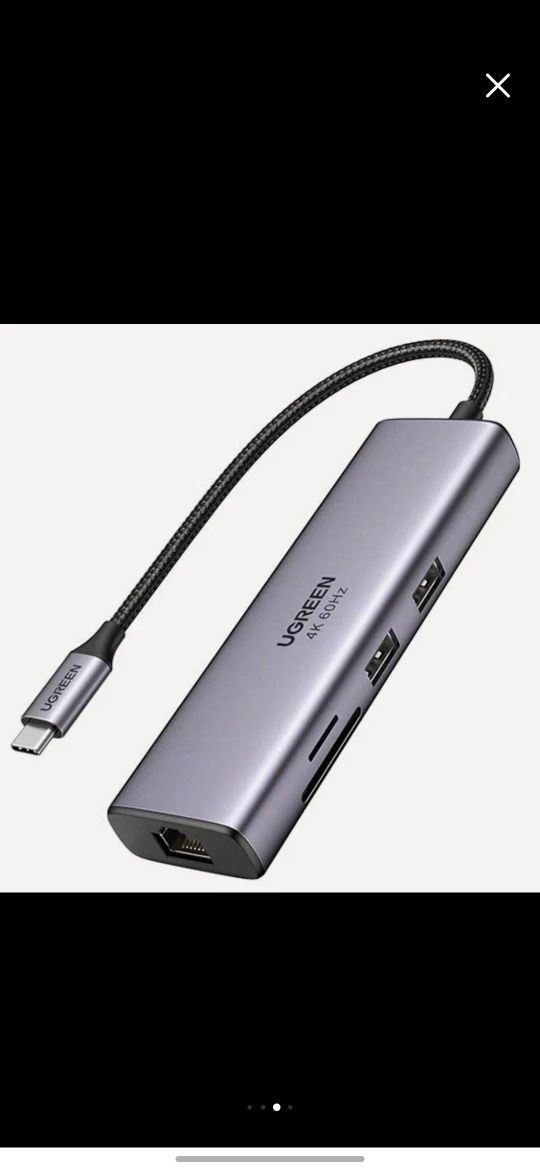Hub UGREEN 7 in 1. Переходник разделитель. Хаб. Есть доставка